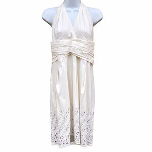 Size 12 BCBG MaxAzria Halter Dress BCBG Eyelet